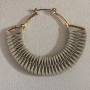 Boho Faux Suede Wrapped Hoop Earrings